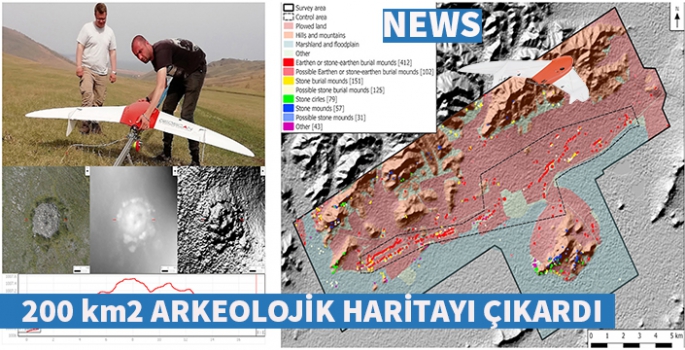 Rus uçağı Geoscan uav 200 km2 arkeolojik alanı 10 uçuşta kapattı